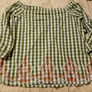 Crown and Ivy 3/4 length Off/On the shoulder Top